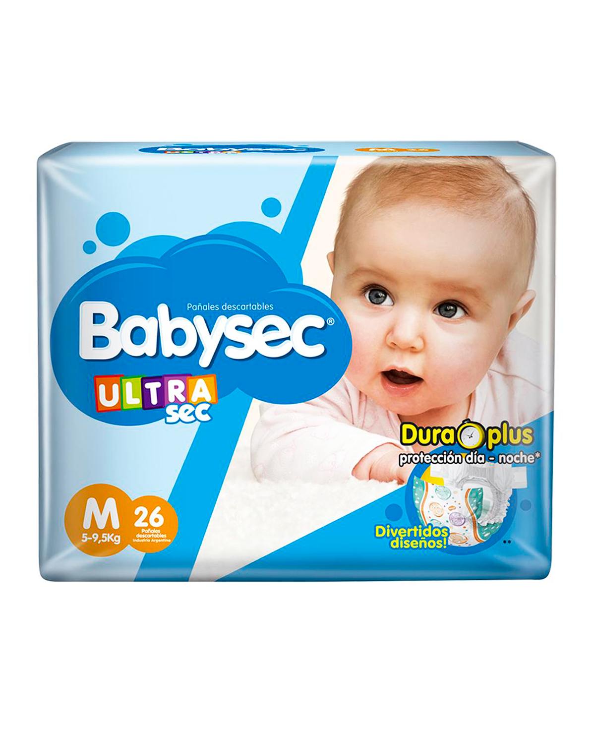 Pañal Babysec Ultra Sec M 26 Un